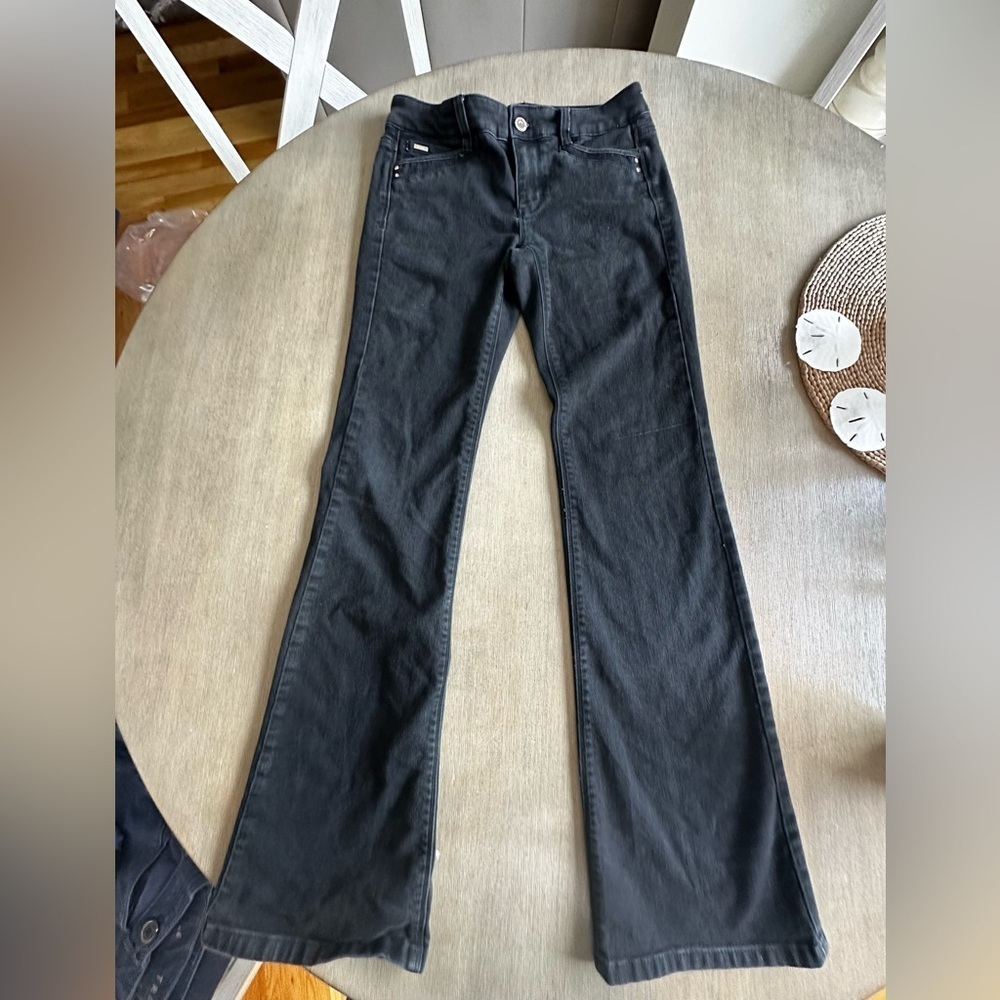White House Black Market Flare Black Jeans